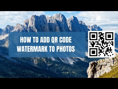 How to add QR Code Watermark to Photos in Bulk